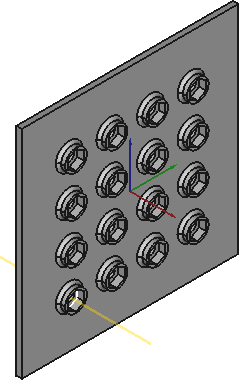 Screenshot zweier linearer Anordnungen innerhalb MultiTransform