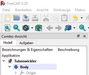 Screenshot Baumansicht - Körper