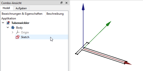 Screenshot Baumansicht Sketch