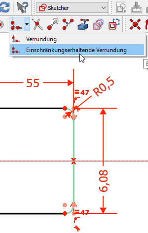 Screenshot einschränkungserhaltende Verrundung